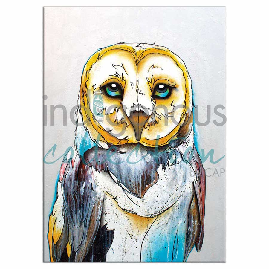 Barn Owl Magnets by artist Micqaela Jones