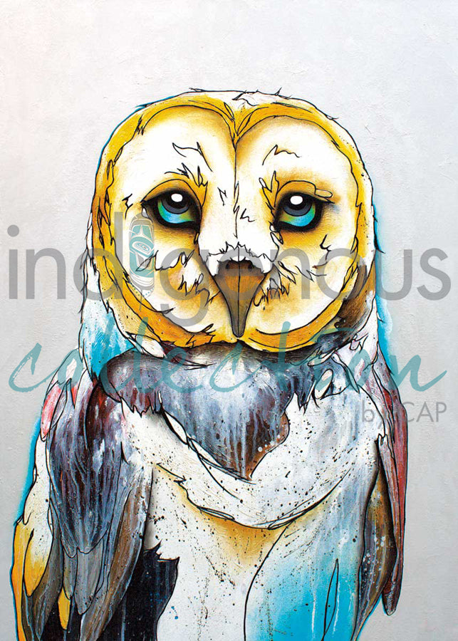 Barn Owl by artist Micqaela Jones