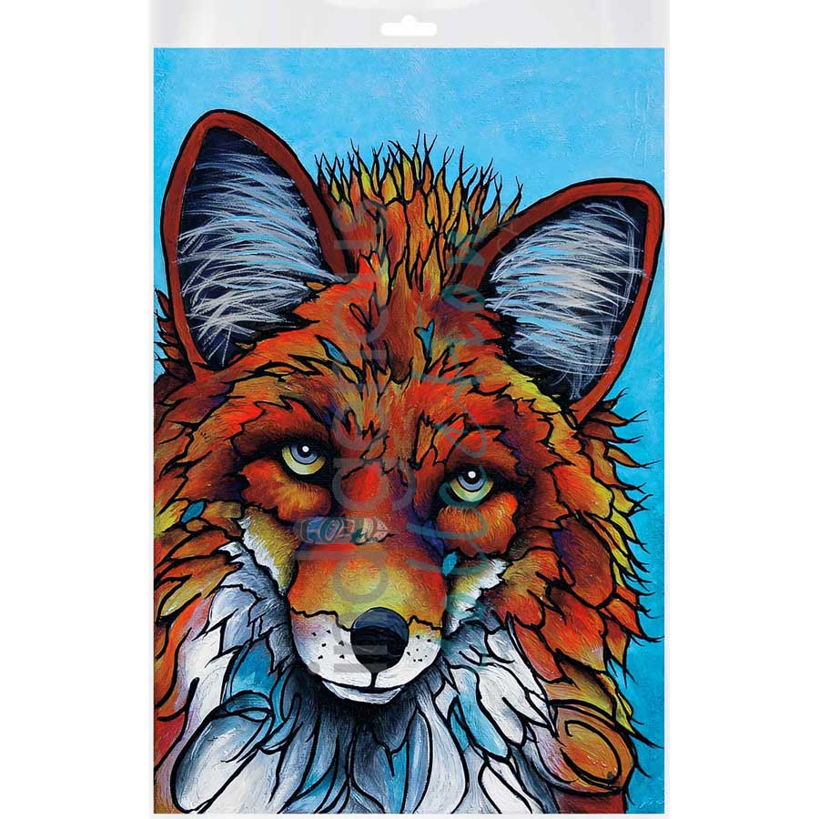 What a Fox by artist Micqaela Jones - Te-Moak. Indigenous Collection