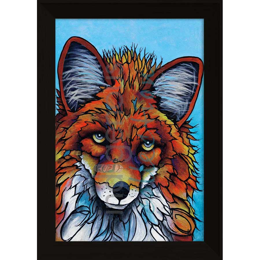 What a Fox by artist Micqaela Jones - Te-Moak. Indigenous Collection