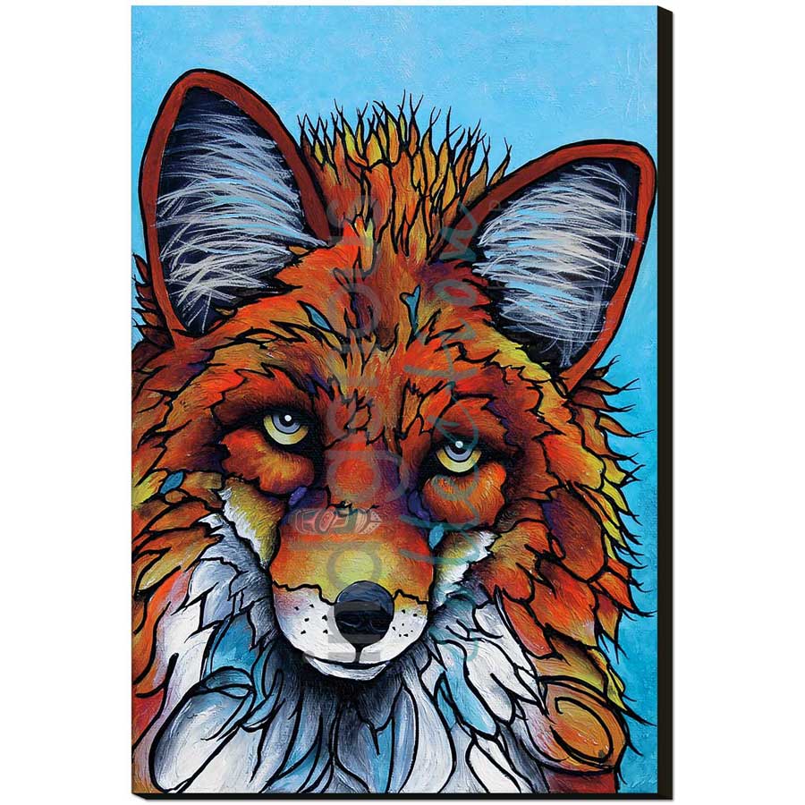 What a Fox by artist Micqaela Jones - Te-Moak. Indigenous Collection