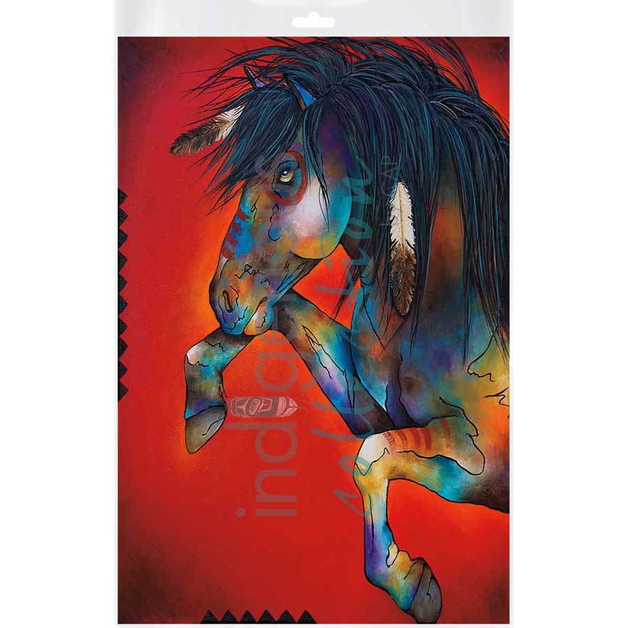 Wild Fire by artist Micqaela Jones - Te-Moak. Indigenous Collection