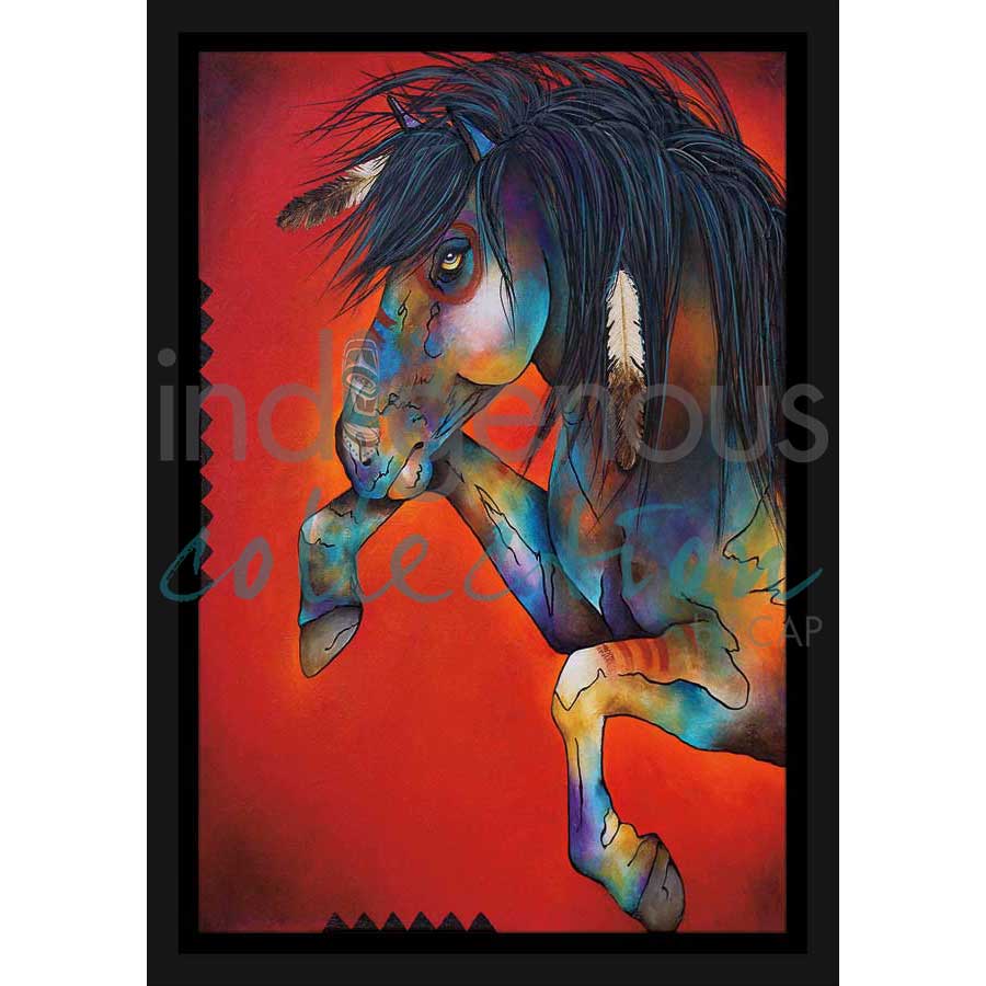 Wild Fire by artist Micqaela Jones - Te-Moak. Indigenous Collection