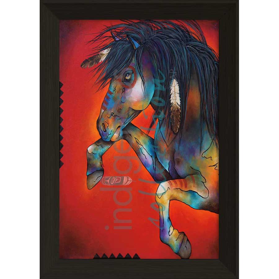Wild Fire by artist Micqaela Jones - Te-Moak. Indigenous Collection