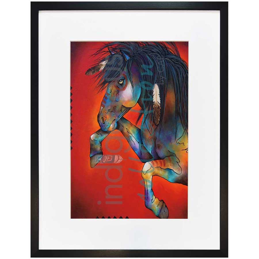 Wild Fire by artist Micqaela Jones - Te-Moak. Indigenous Collection