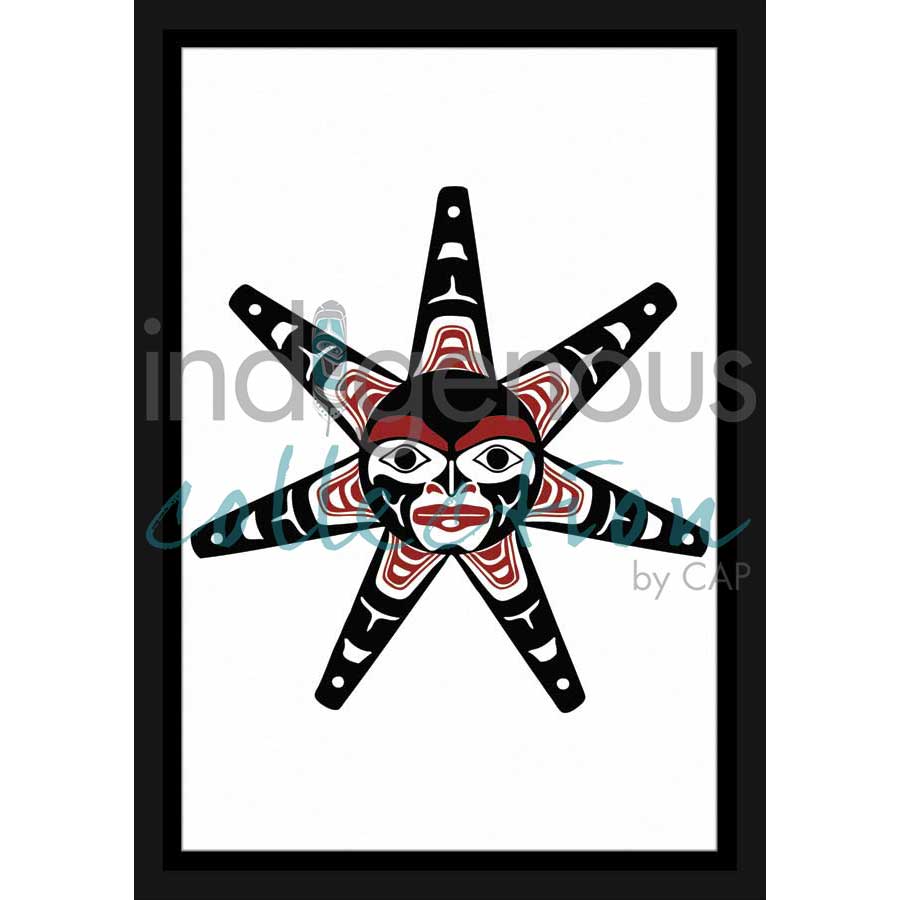 Sun by artist Clarence Mills - Haida. Indigenous Collection