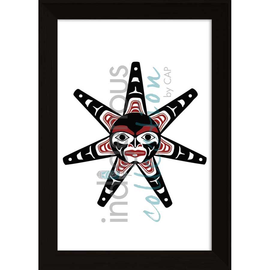 Sun by artist Clarence Mills - Haida. Indigenous Collection