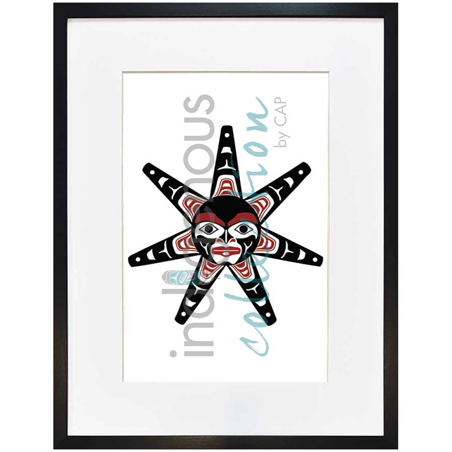 Sun by artist Clarence Mills - Haida. Indigenous Collection