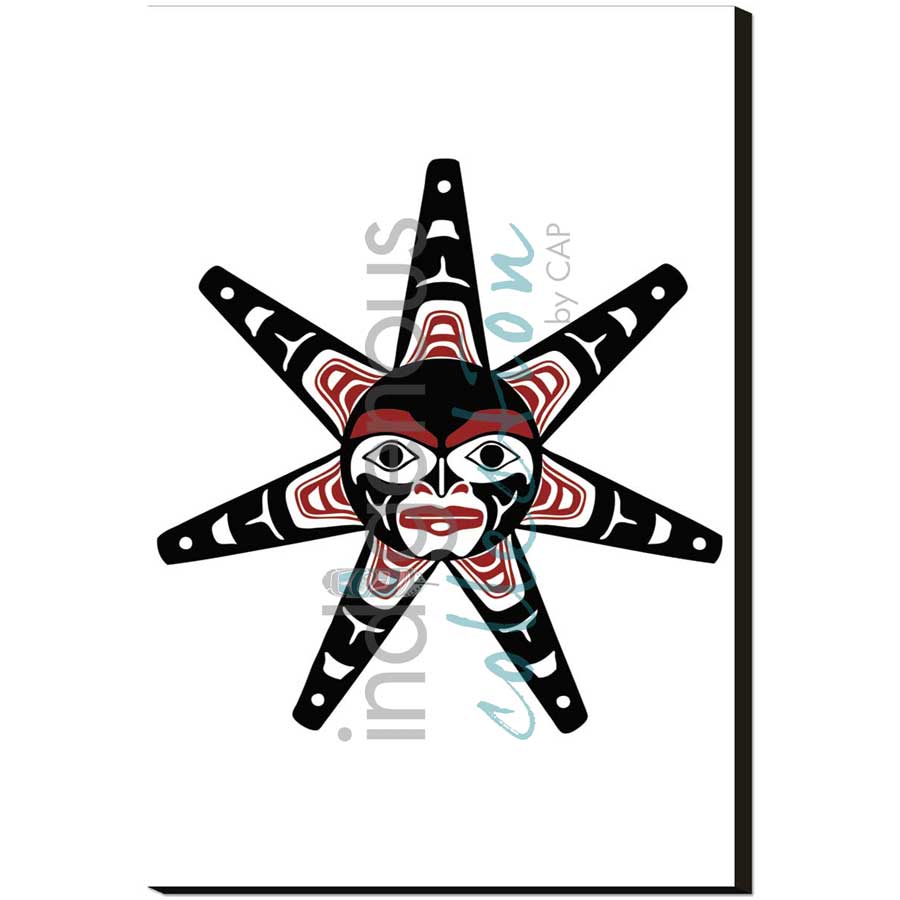Sun by artist Clarence Mills - Haida. Indigenous Collection