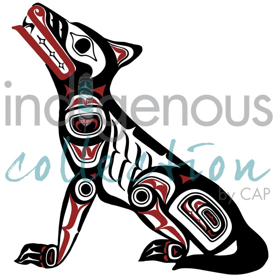 Wolf by artist Clarence Mills