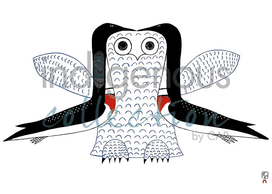 Imaginary Owl by artist Ohotaq Mikkigak