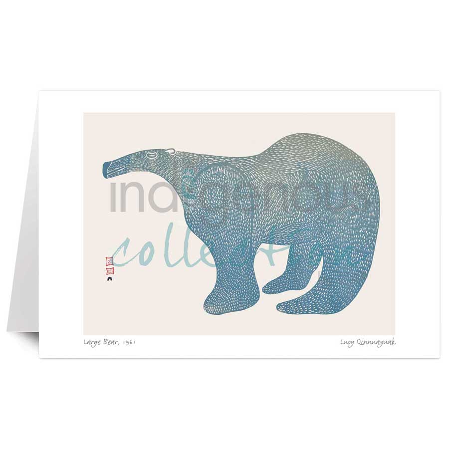Large Bear by artist Lucy Qinnuayuak