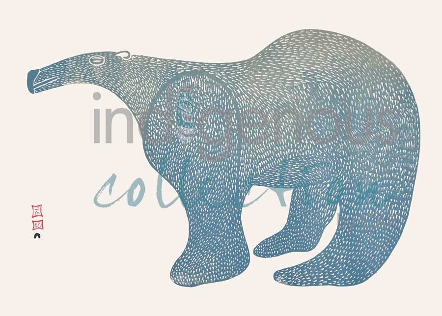 Large Bear by artist Lucy Qinnuayuak