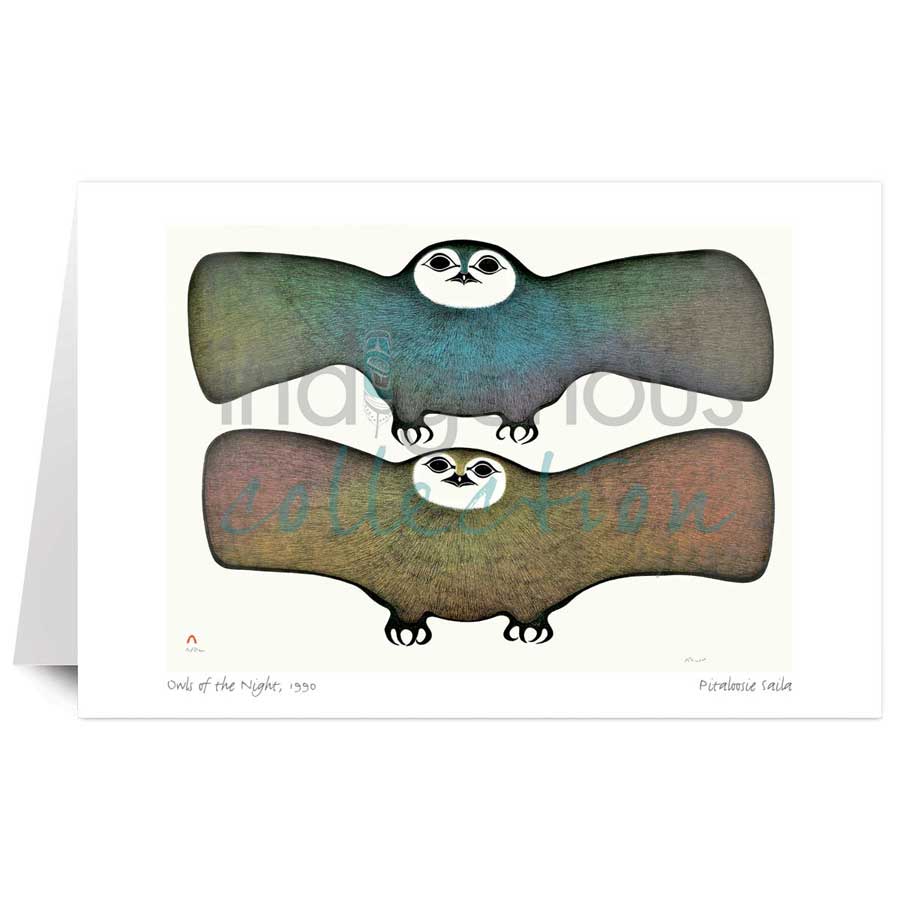 Owls of the Night by artist Pitaloosie Saila