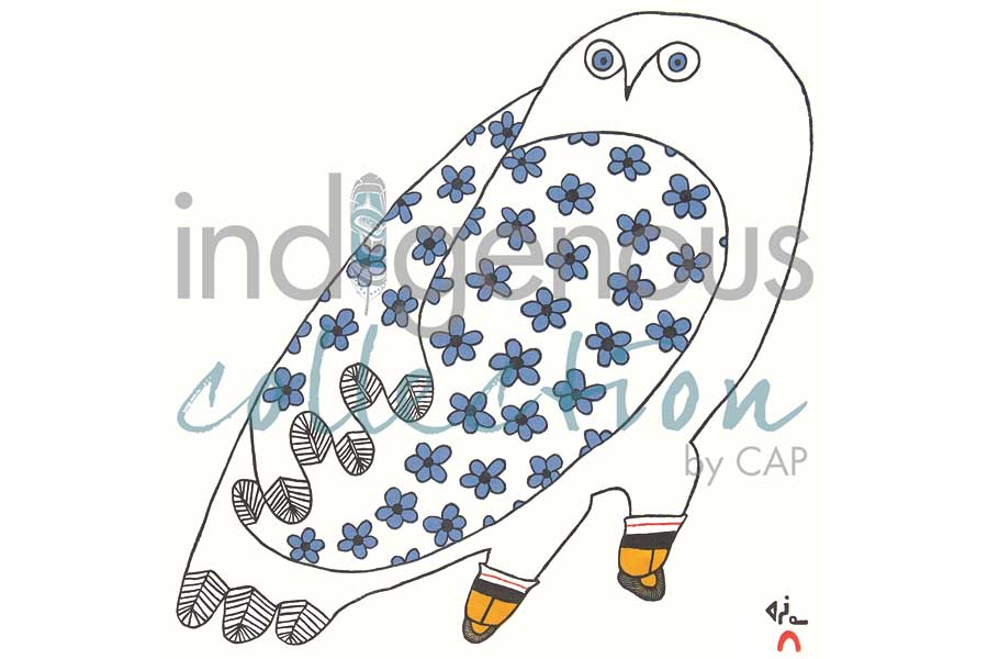 Blossoming Owl by artist Ningiukulu Teevee
