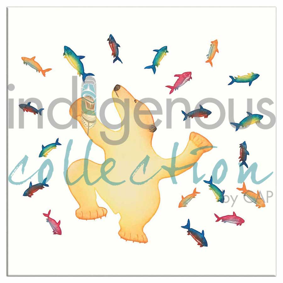 Surfacing Bear Magnets by artist Cee Pootoogook