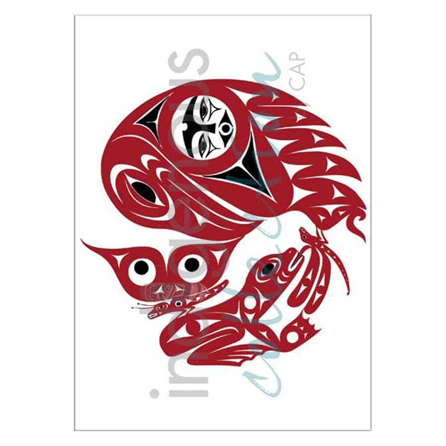 Frog Raven Canvas Prints