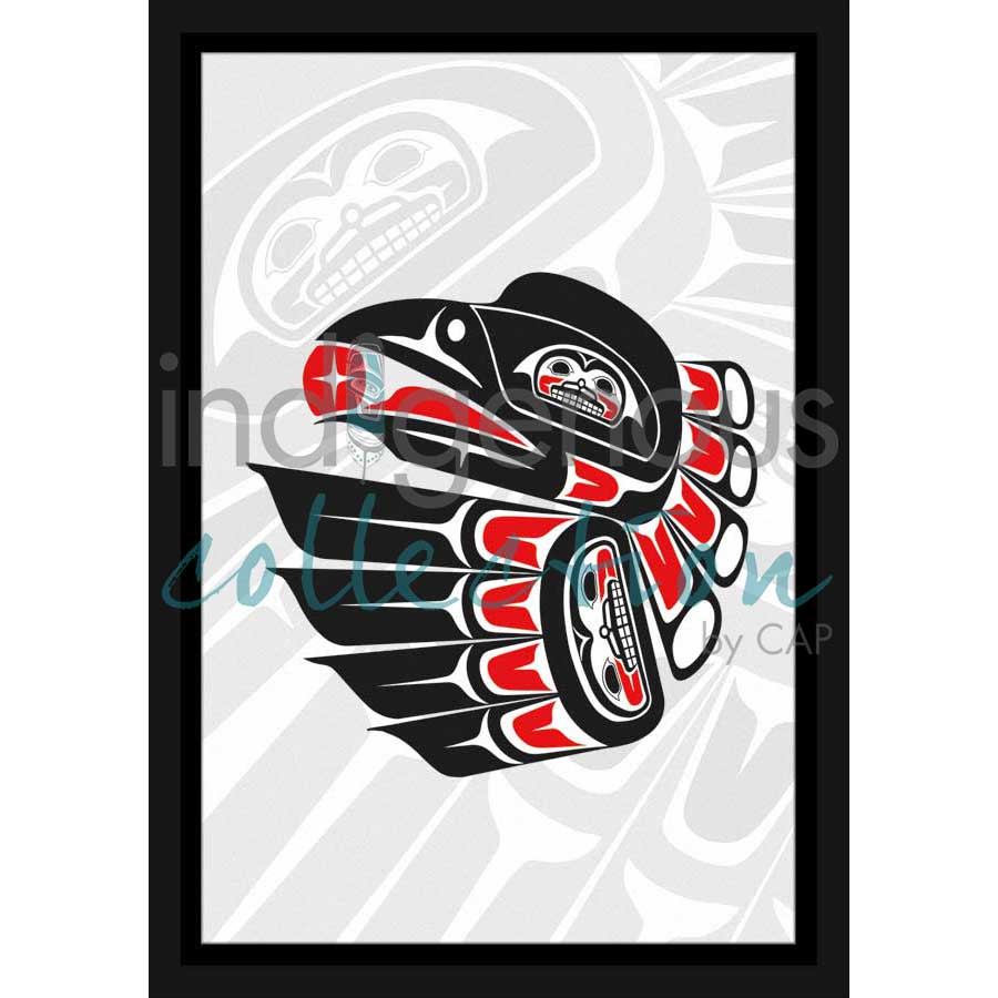Raven by artist Lon French - Haida. Indigenous Collection