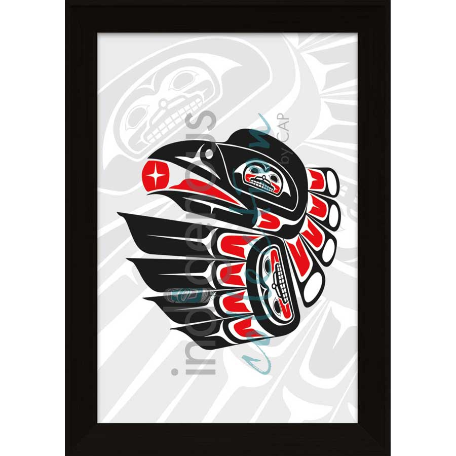 Raven by artist Lon French - Haida. Indigenous Collection