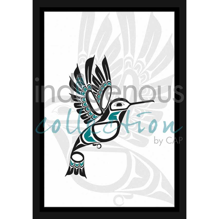 Hummingbird I by artist Lon French - Haida. Indigenous Collection
