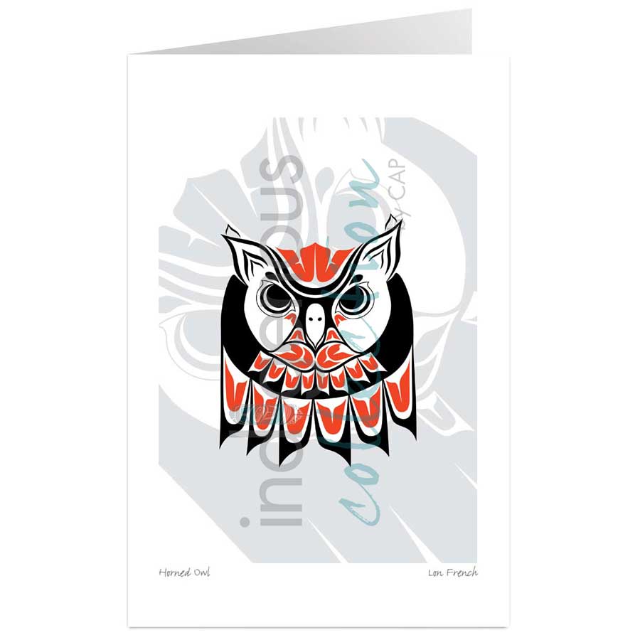 Horned Owl by artist Lon French