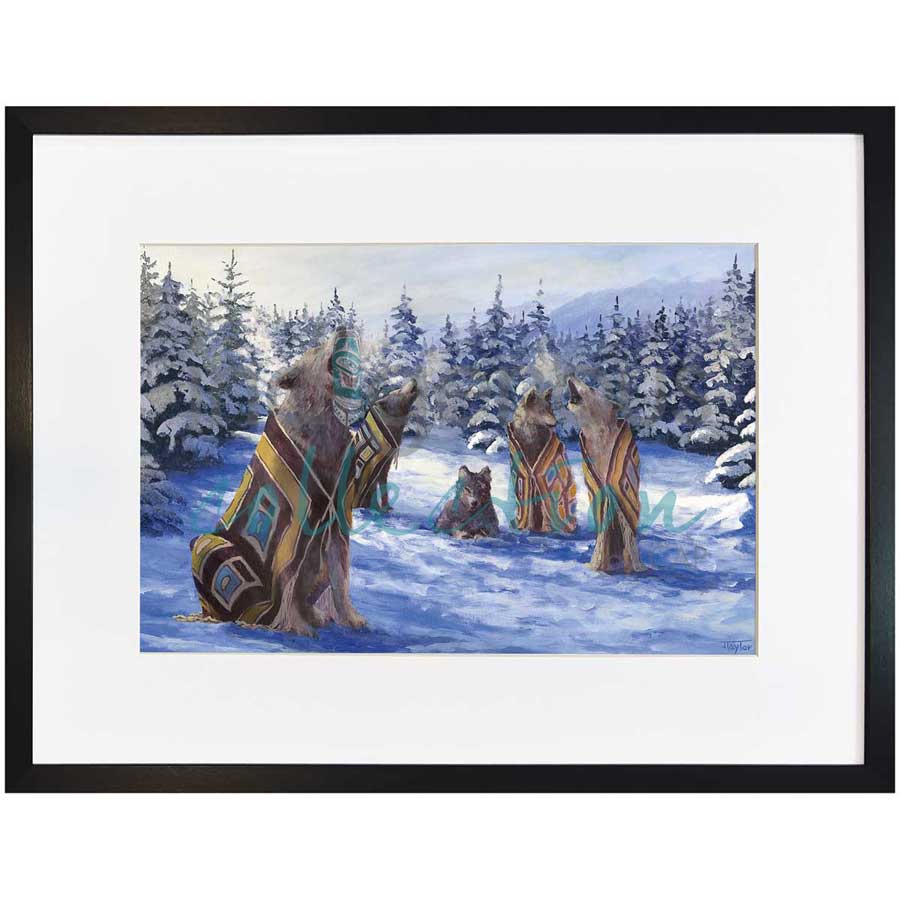 Winter Song by artist Jean Taylor - Tlingit. Indigenous Collection