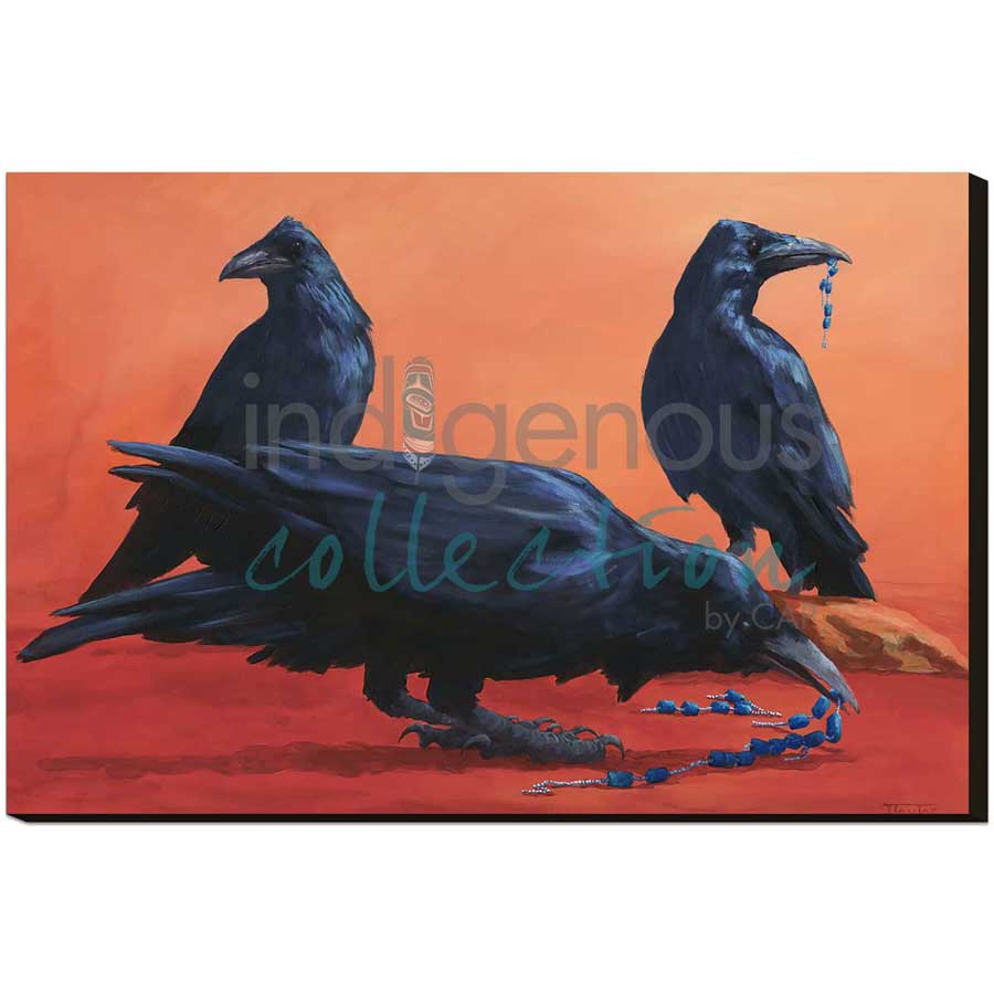 Splitting the Loot by artist Jean Taylor - Tlingit. Indigenous Collection