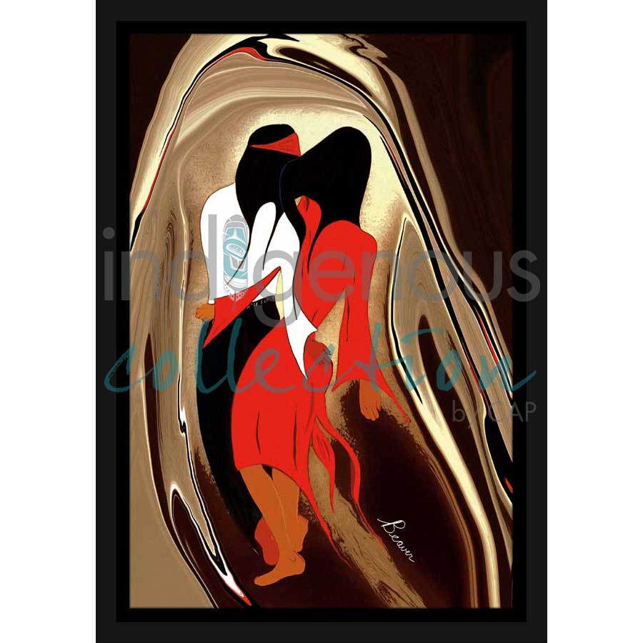 Shared Steps by artist Rick Beaver - Ojibway. Indigenous Collection