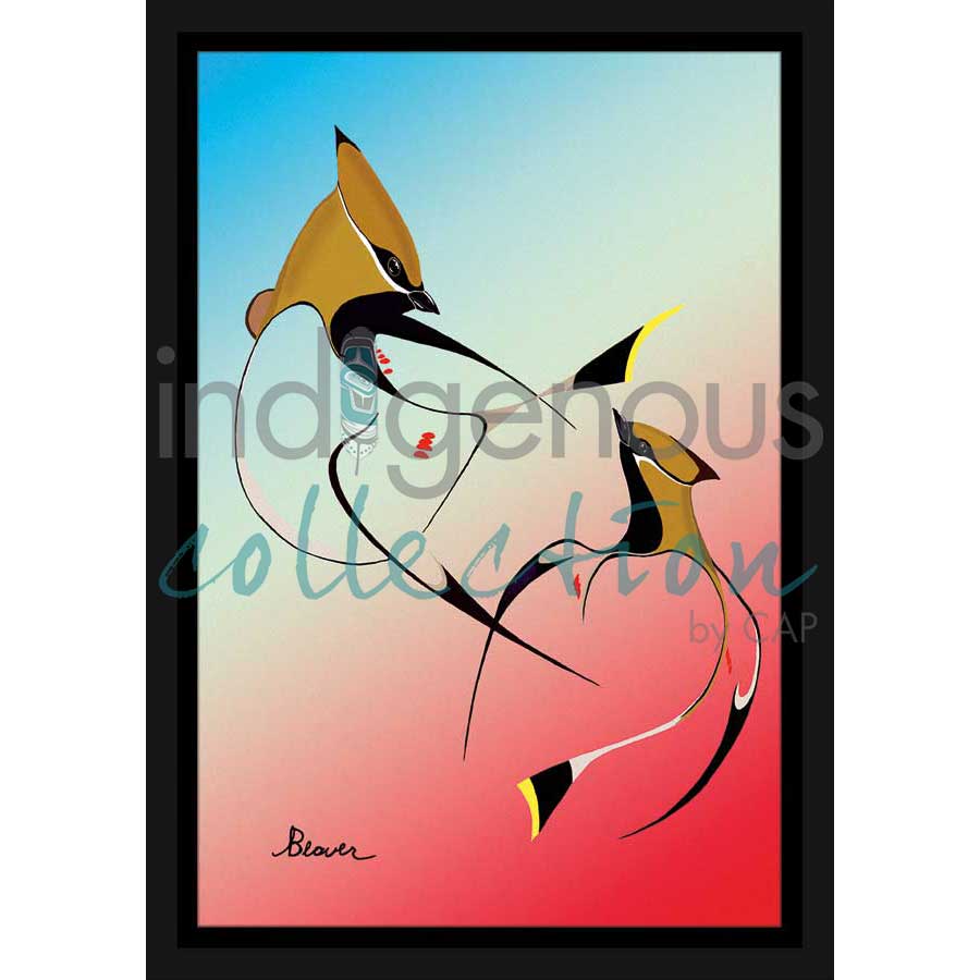 Sunrise Dancers by artist Rick Beaver - Ojibway. Indigenous Collection