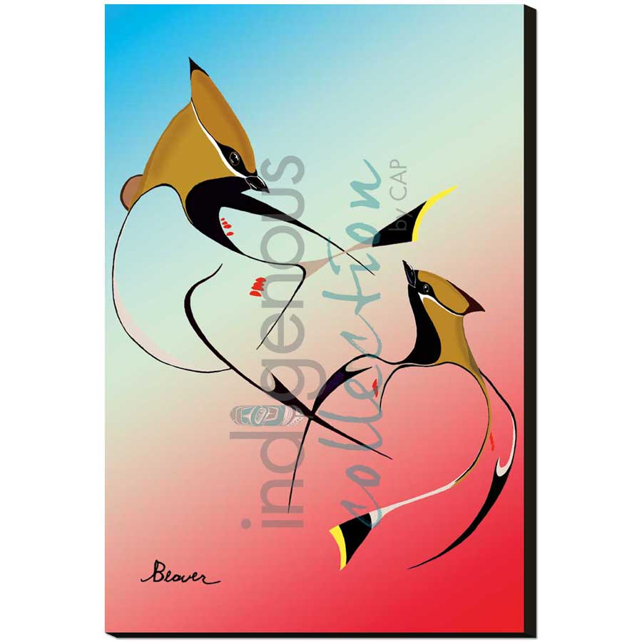 Sunrise Dancers by artist Rick Beaver - Ojibway. Indigenous Collection