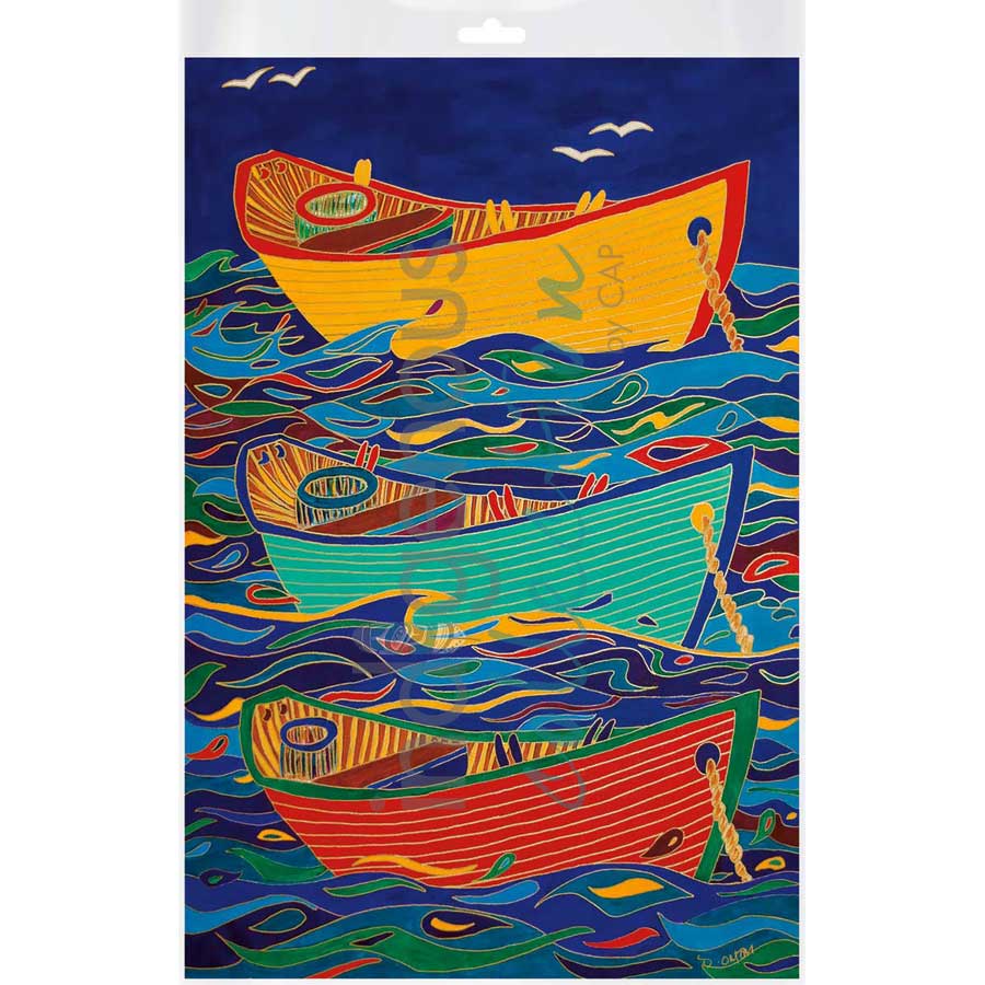 Three Dories by artist Dawn Oman - Denesuline (Chipewyan). Indigenous Collection