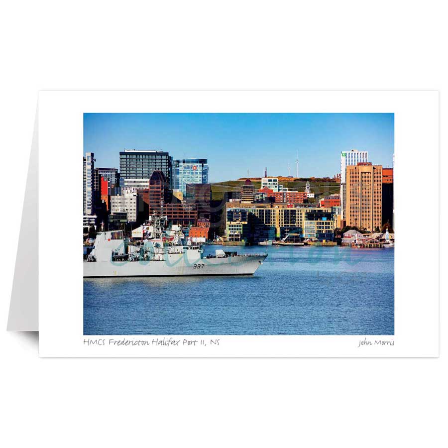 HMCS Fredericton Halifax Port, NS by artist John Morris