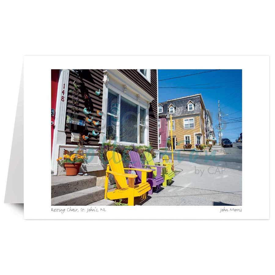 Resting Chair, St. John's, NL by artist John Morris