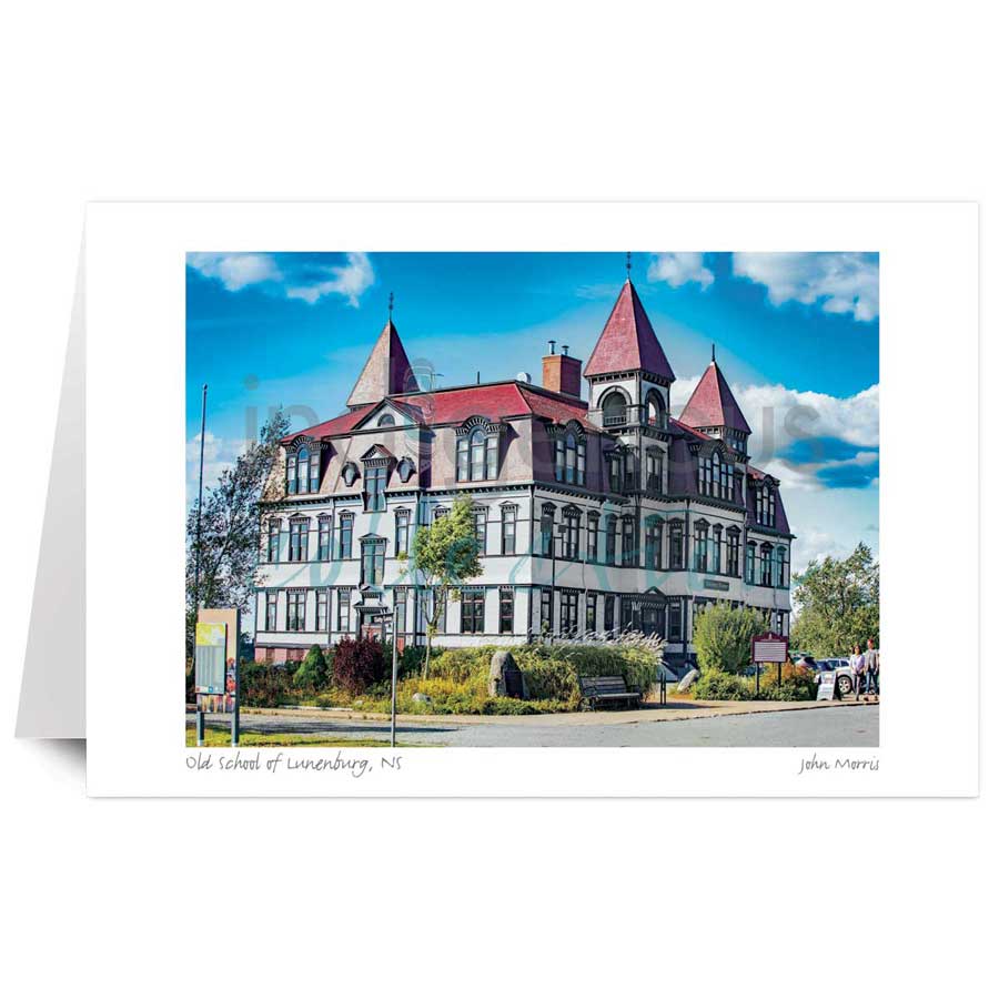 Old School of Lunenburg, NS by artist John Morris