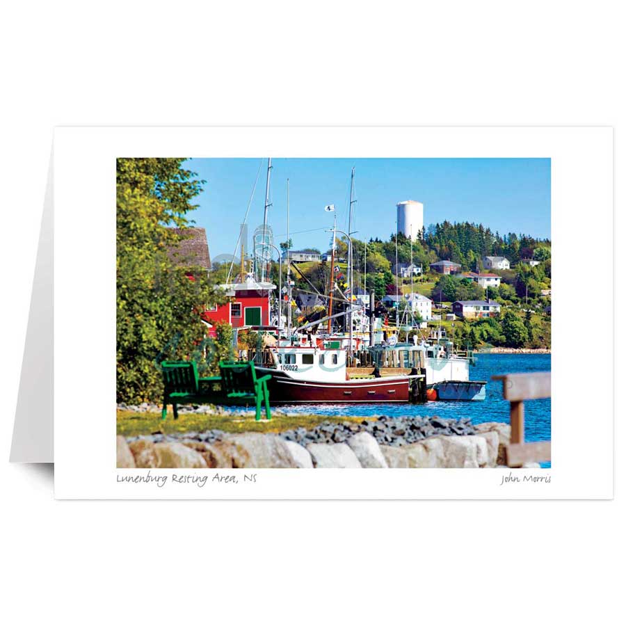 Lunenburg Resting Area, NS by artist John Morris