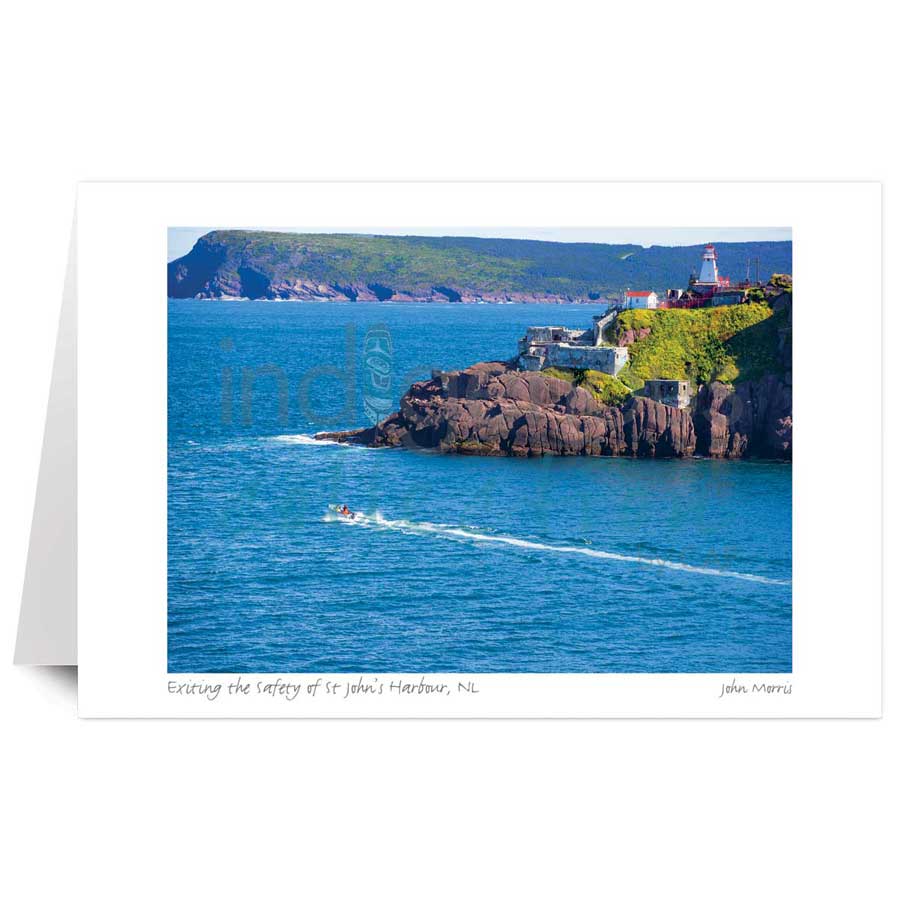 Exiting the Safety of St John's Harbour, NL by artist John Morris