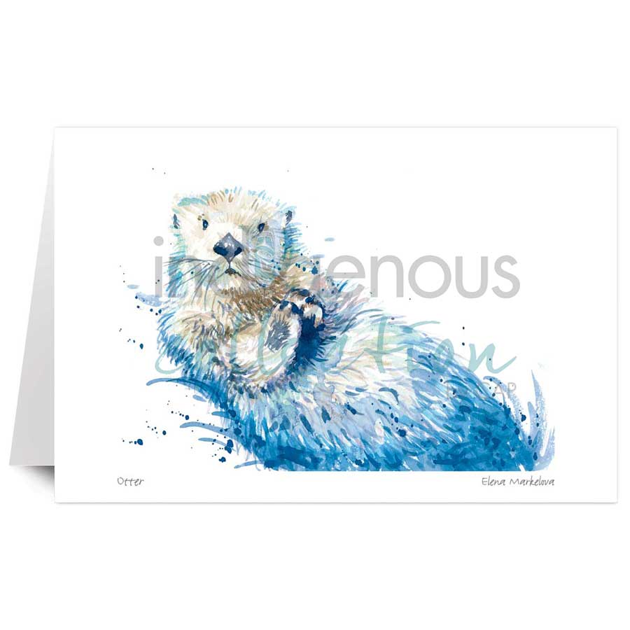 Otter by artist Elena Markelova
