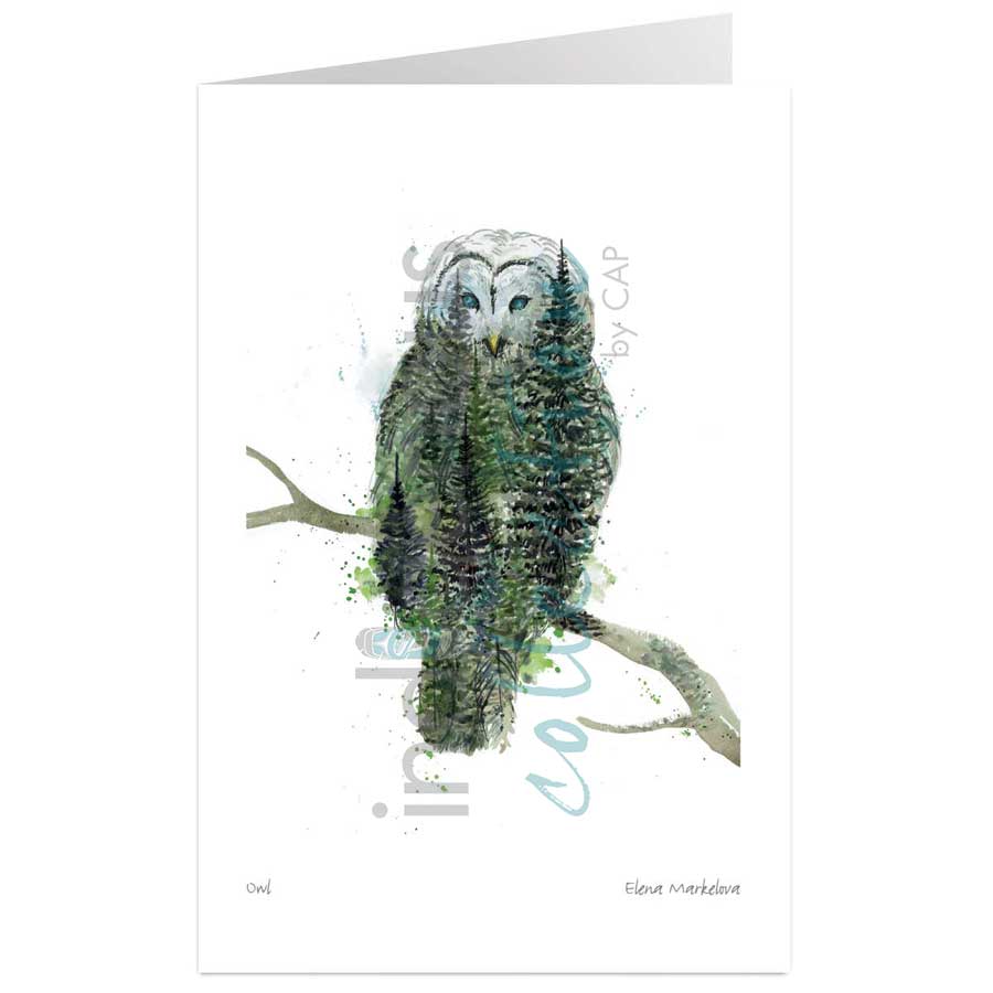 Owl by artist Elena Markelova