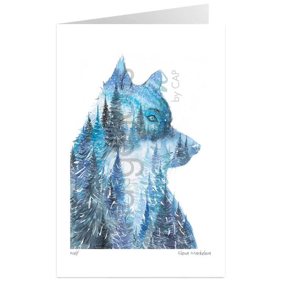 Wolf by artist Elena Markelova