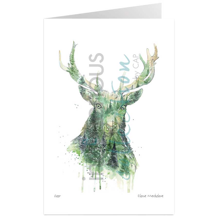Deer by artist Elena Markelova