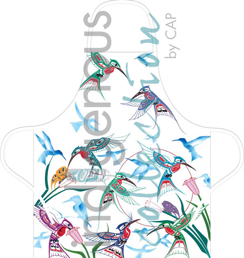 Garden of Hummingbirds Aprons by artist Richard Shorty. Indigenous Collection.