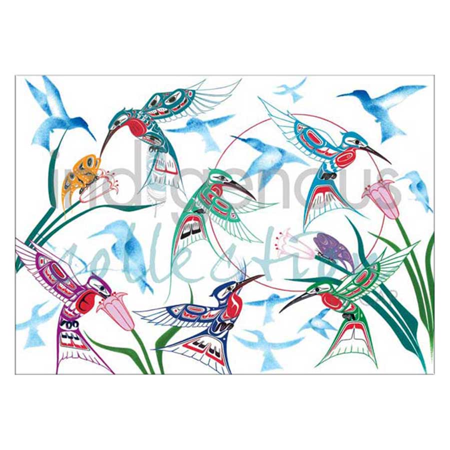 Garden of Hummingbirds Canvas Prints