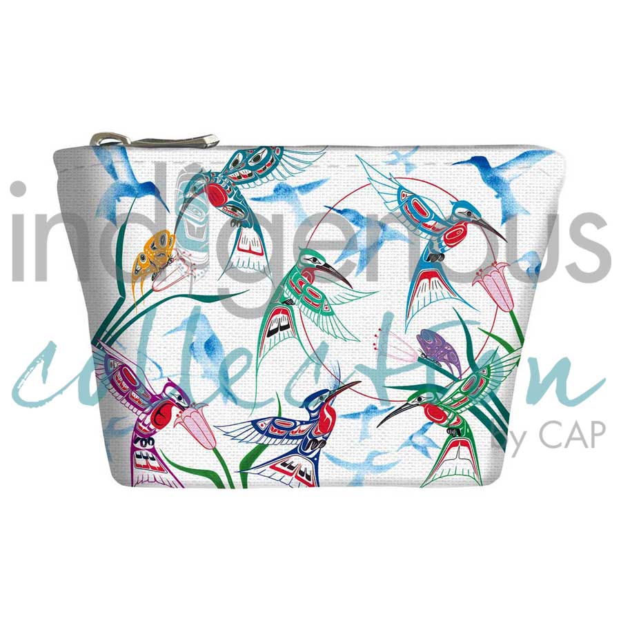 Garden of Hummingbirds Coin Purse by artist Richard Shorty