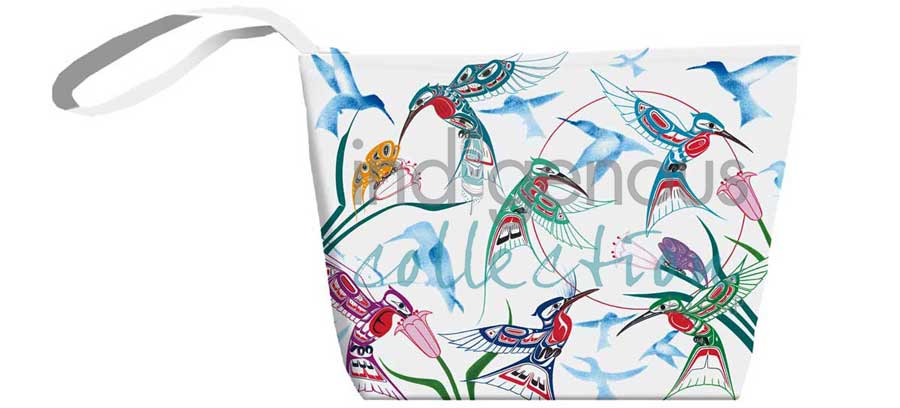 Garden of Hummingbirds Small Tote Bag by artist Richard Shorty