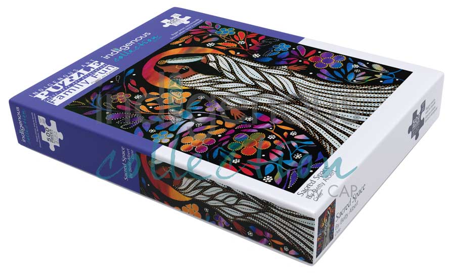 Sacred Space Puzzle - Family Fun - 500 Pcs by artist Betty Albert. Indigenous Collection.