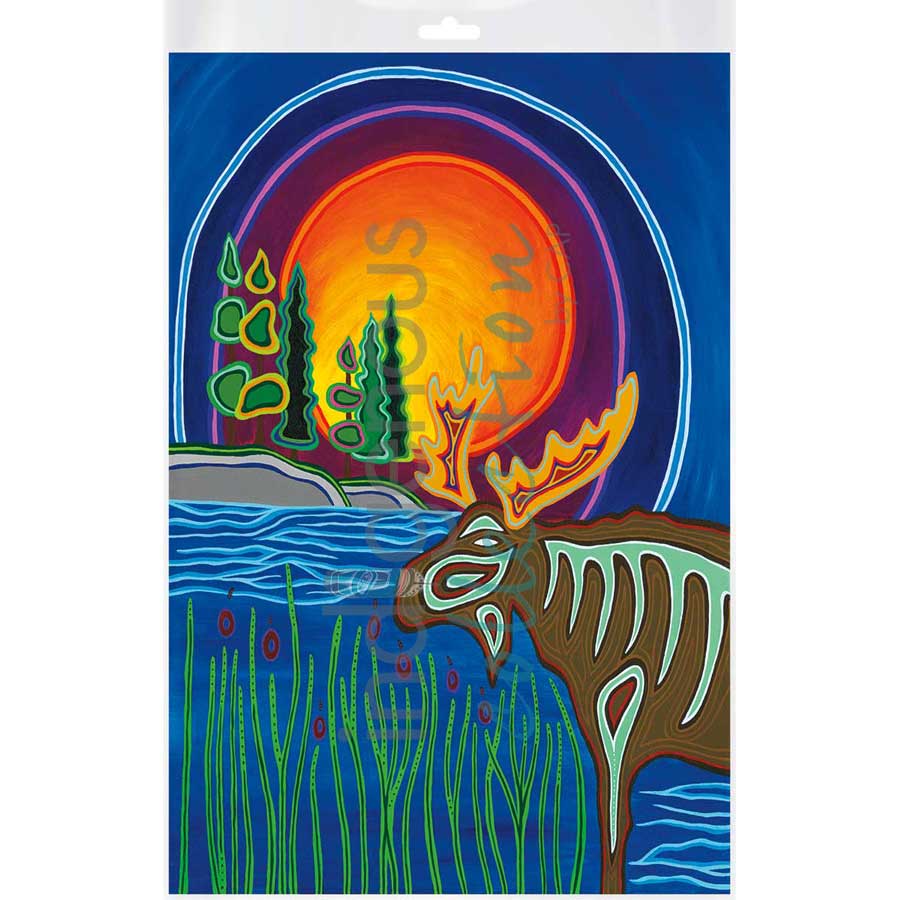Spirit of the Mooz by artist Patrick Hunter - Ojibway. Indigenous Collection