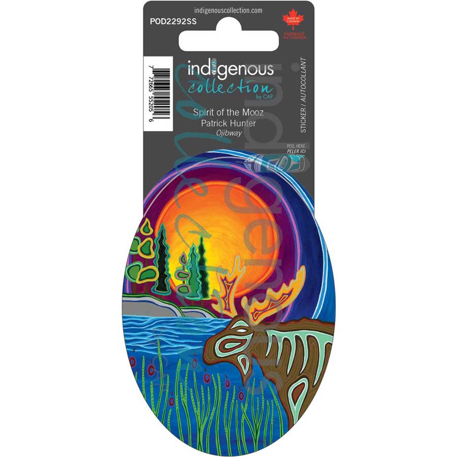 Spirit of the Mooz Sticker by artist Patrick Hunter