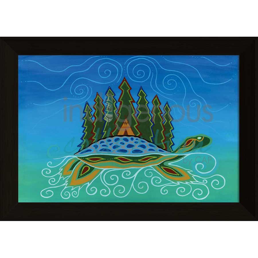 Turtle Island by artist Patrick Hunter - Ojibway. Indigenous Collection