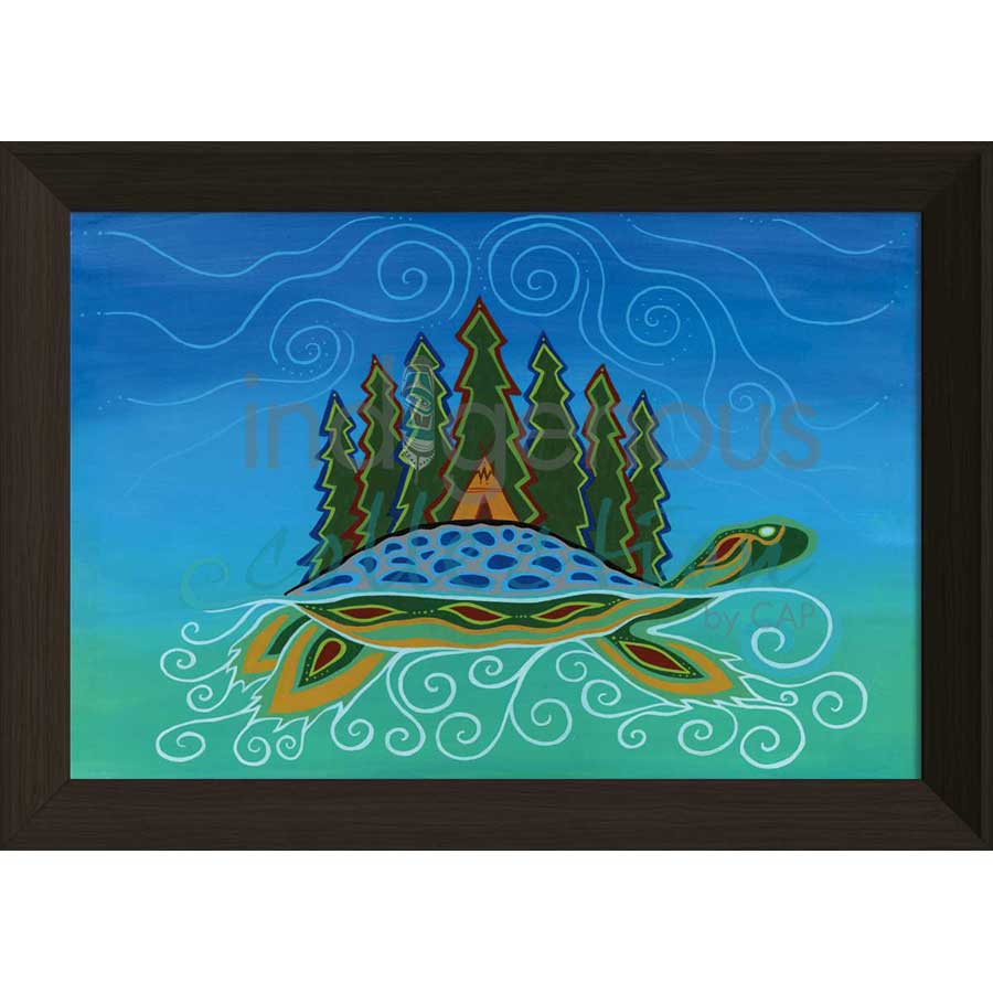 Turtle Island by artist Patrick Hunter - Ojibway. Indigenous Collection