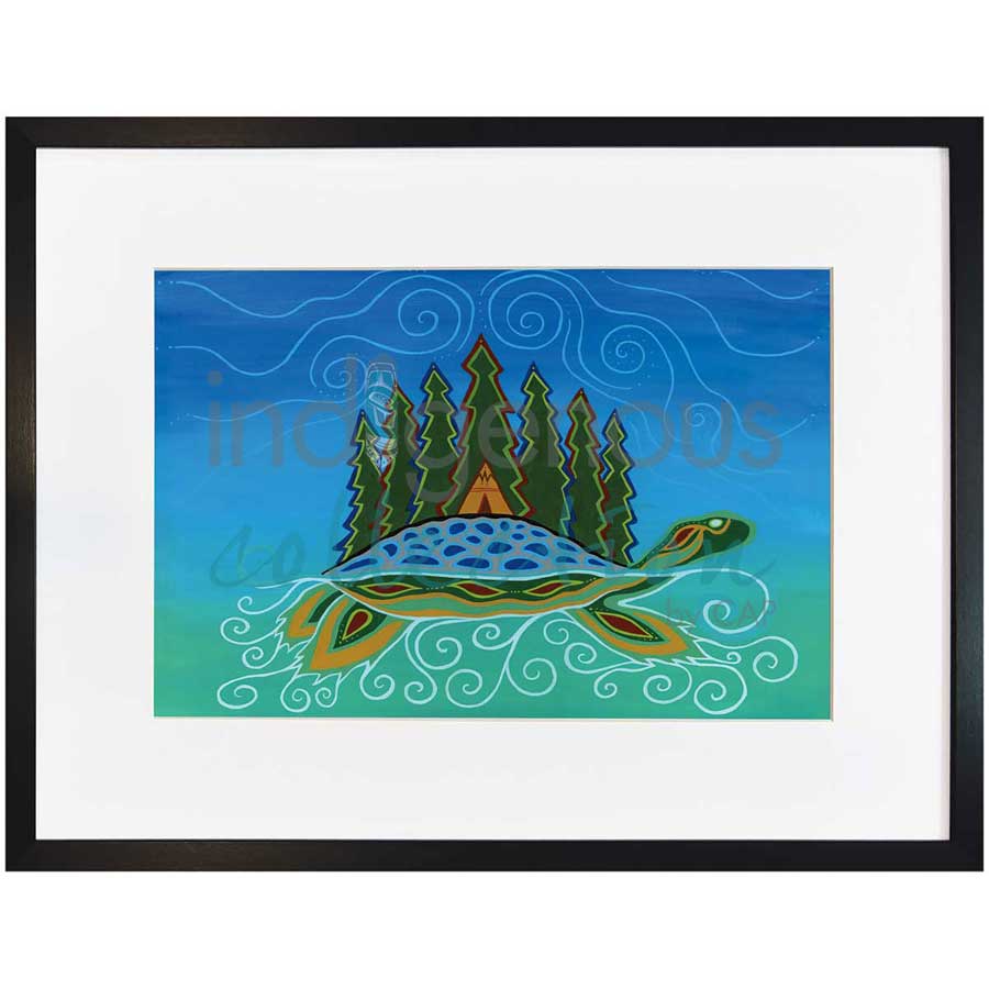 Turtle Island by artist Patrick Hunter - Ojibway. Indigenous Collection